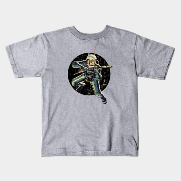 Spaceman-2 Kids T-Shirt by BonzoTee